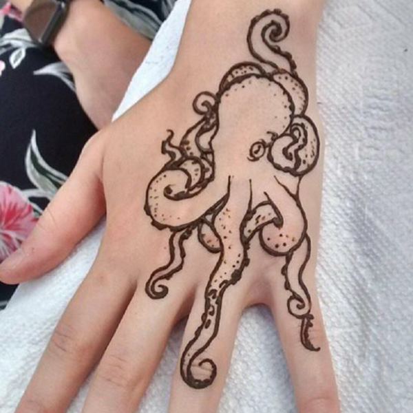 Fuentes Fantabulous Fun: Octopus Design Henna Tattoo by Gina Harvey
